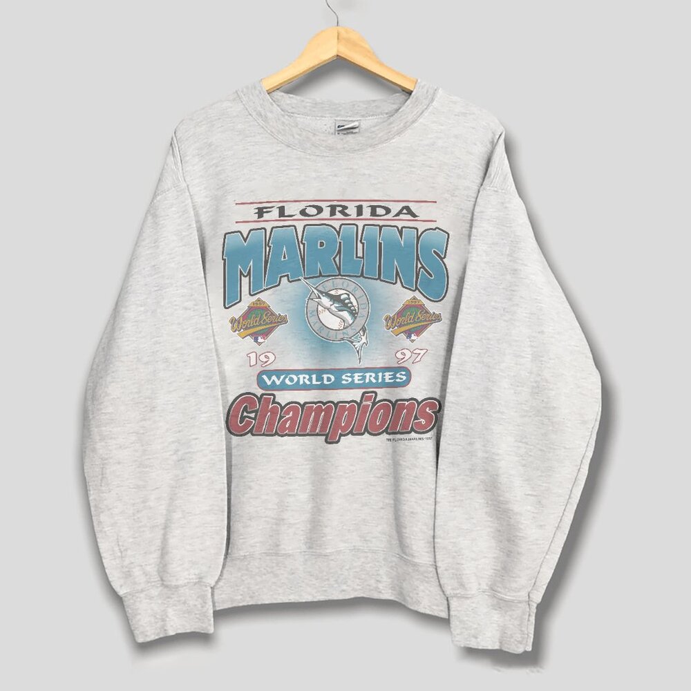 1997 Florida Marlins World Series Champs Sweatshirt, Retro Baseball MLB Shirt